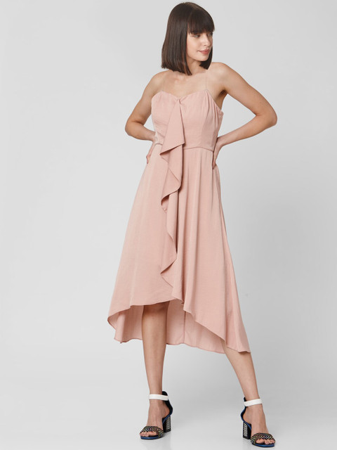 

Vero Moda Pink Ruffle Midi Dress