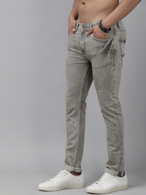 

The Roadster Lifestyle Co Men Grey Skinny Fit Stretchable Jeans