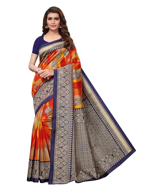 

MOKSHA DESIGNS Multicoloured Ethnic Motifs Pure Handloom Silk Saree, Multi