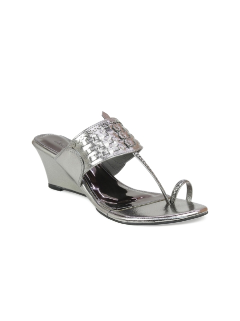 

Inc 5 Grey Ethnic Woven Design Wedge Sandals