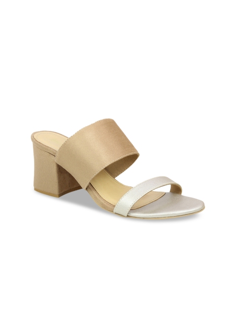 

Inc 5 Beige Colourblocked Block Heels