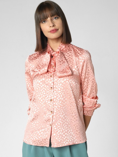 

Vero Moda Women Pink Opaque Printed Casual Shirt