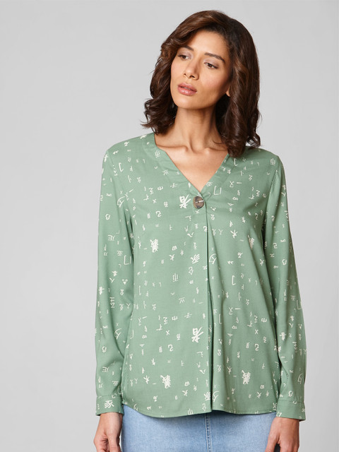 

Vero Moda Green Regular Top