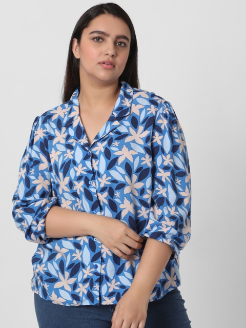 

Vero Moda Women Blue Floral Printed Opaque Printed Casual Shirt