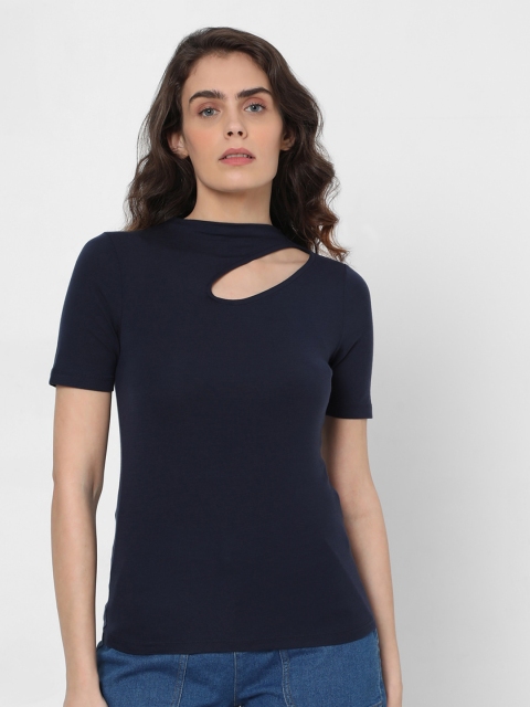 

Vero Moda Navy Blue Fitted Top