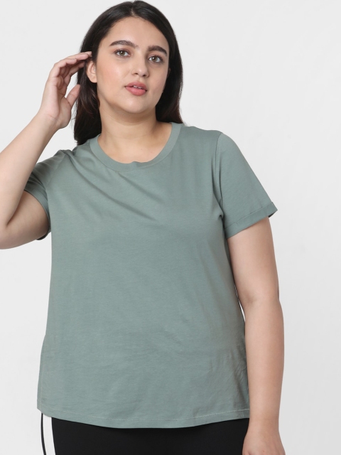 

Vero Moda Women Green Loose T-shirt