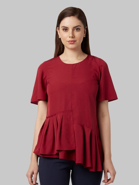 

Park Avenue Woman Red A-Line Top