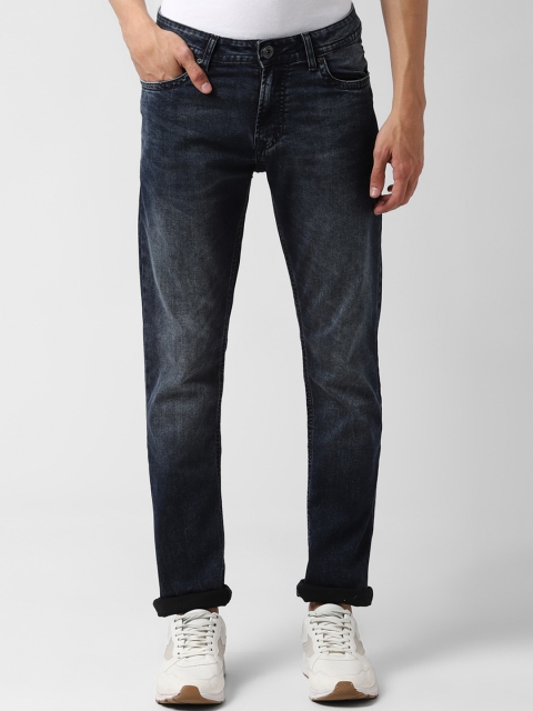 

Peter England Casuals Men Navy Blue Slim Fit Light Fade Jeans