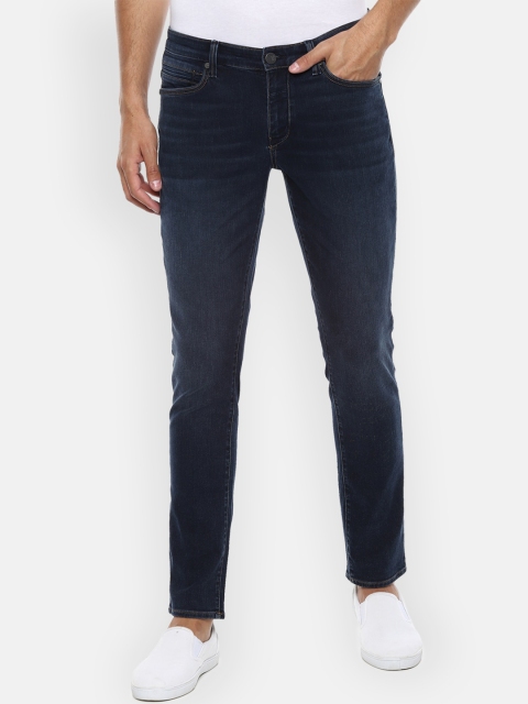 

Louis Philippe Jeans Men Navy Blue Slim Fit Light Fade Jeans