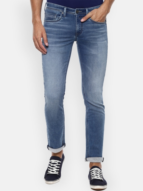 

Louis Philippe Jeans Men Blue Slim Fit Heavy Fade Stretchable Jeans