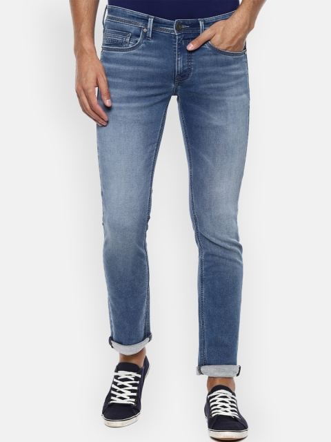

Louis Philippe Jeans Men Blue Slim Fit Heavy Fade Stretchable Jeans