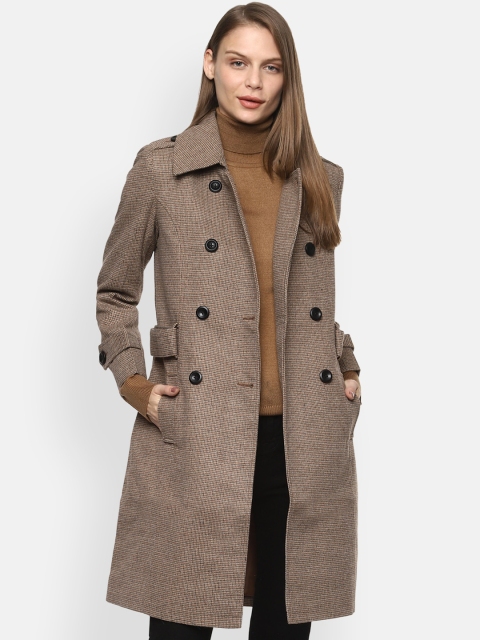 

Van Heusen Woman Women Brown Longline Duster Jacket