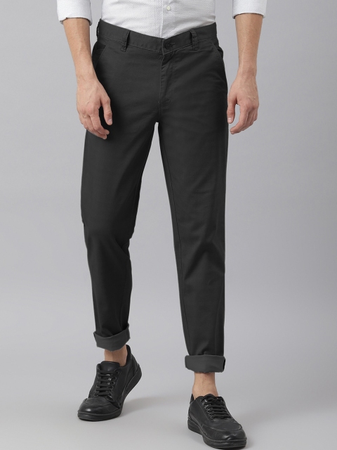 

Richlook Men Charcoal Smart Trousers