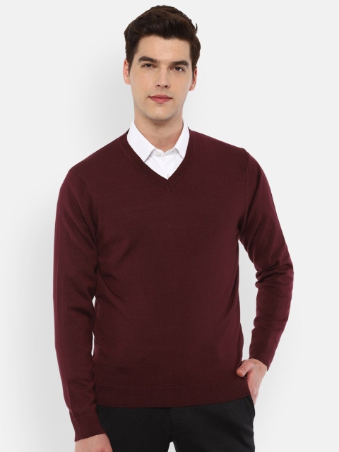 

Van Heusen Men Maroon Solid