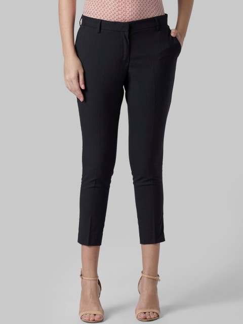 

Park Avenue Woman Blue Tapered Fit Cigerette Trousers