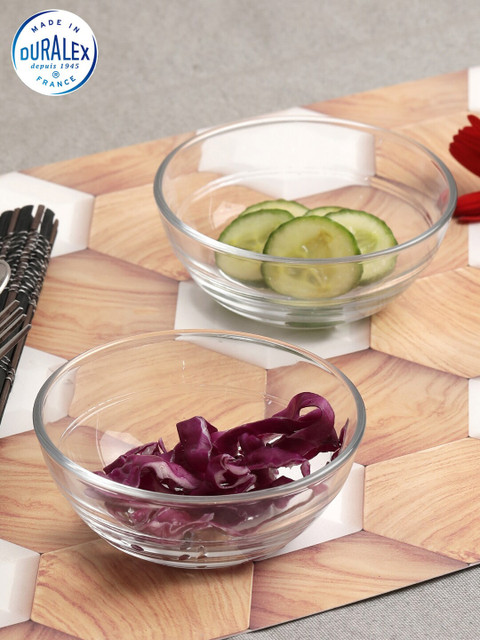 

DURALEX Transparent 6 Pieces Glass Glossy Bowls