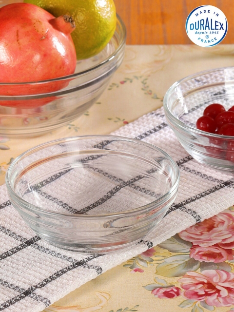 

DURALEX Transparent 8 Pieces Glass Glossy Bowls