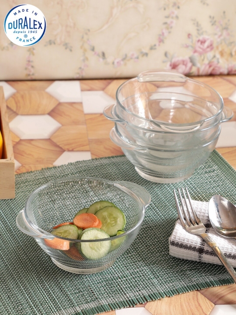 

DURALEX Transparent 6 Pieces Glass Bowls with Handles