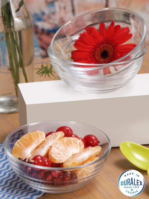 

DURALEX Transparent 6 Pieces Glass Glossy Bowls