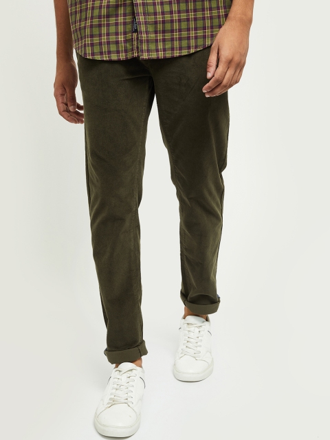 

max Men Green Skinny Fit Chinos Trousers