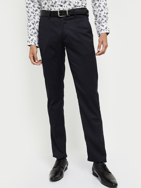 

max Men Blue Slim Fit Trousers