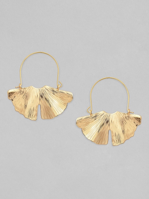 

TOKYO TALKIES X rubans FASHION ACCESSORIES Gold-Toned Contemporary Drop Earrings