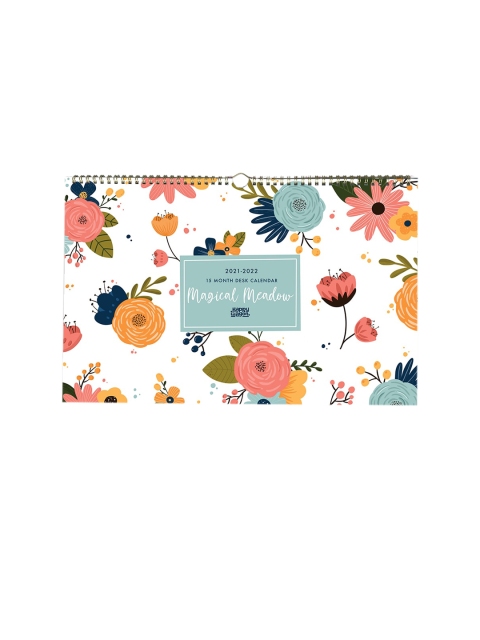 

happywagon Magical Meadow Desk 15 Month Calendar, White