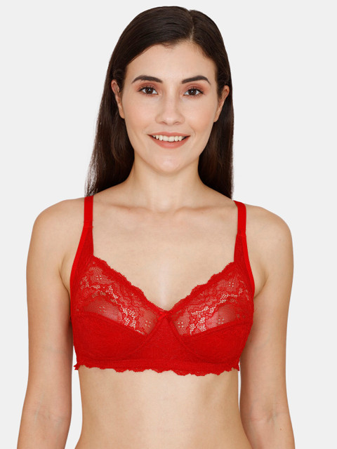 

Rosaline by Zivame Red Floral T-shirt Bra