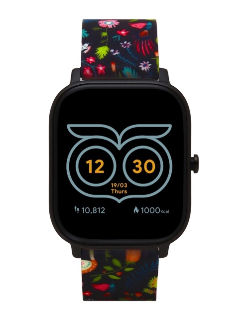 

Chumbak Women Black Tropical Paradise Silicon SmartWatch 8907605107863