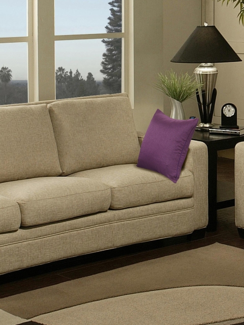

S9home by Seasons Purple Single 16'' x 16'' Square Cushion Cover