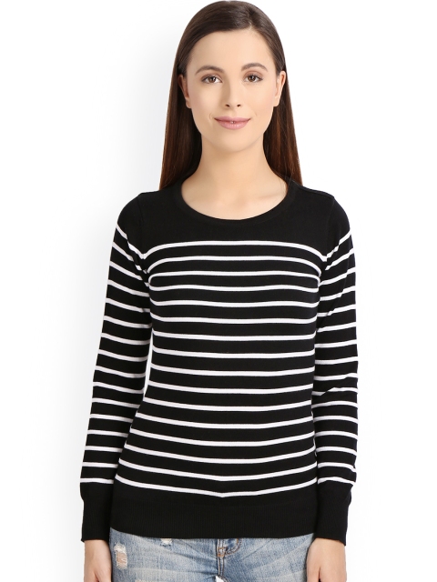 

Manola Women Black Striped Regular Top