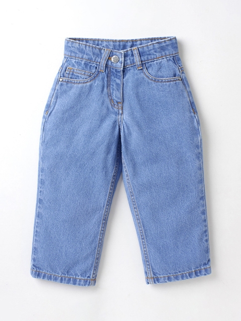 

Ed-a-Mamma Girls Blue Washed Stretchable Jeans