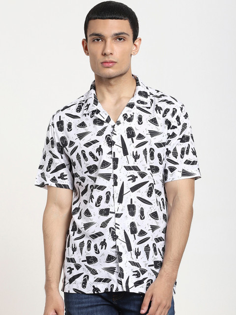 

Bewakoof Men Multicoloured Opaque Printed Casual Shirt, Multi