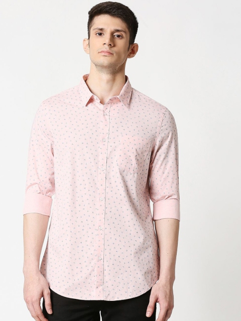 

Bewakoof Men Pink Floral Opaque Printed Cotton Casual Shirt