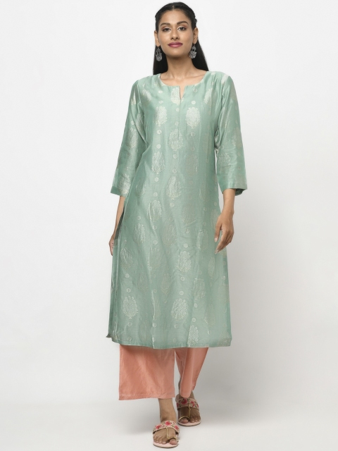 

Fabindia Women Green Kurta