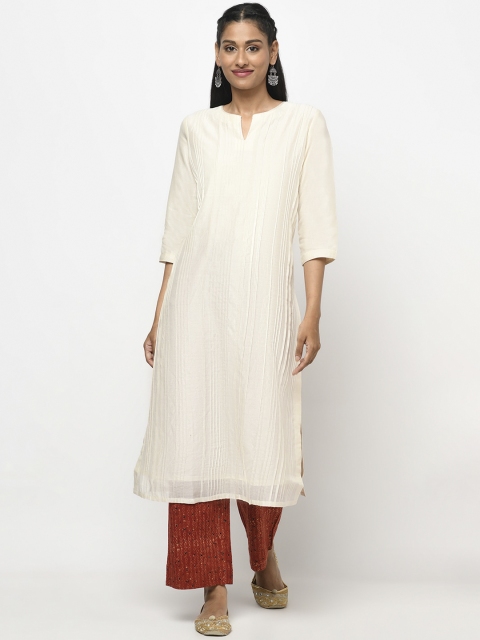 

Fabindia Women Off White Kurta