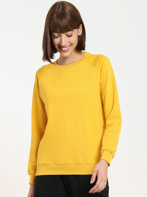 

Bewakoof Women Yellow Sweatshirt