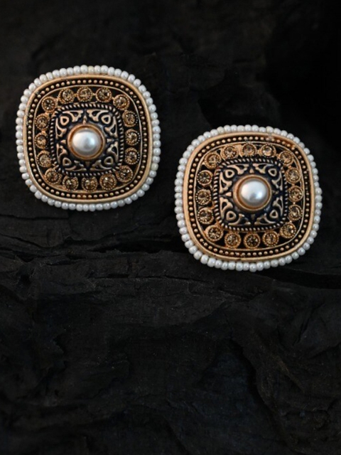 

justpeachy Gold-Toned Geometric Studs