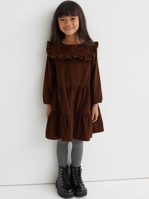 

H&M Girls Brown Corduroy Dress