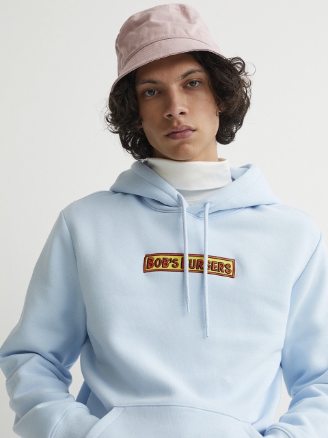 

H&M Men Blue Hoodie