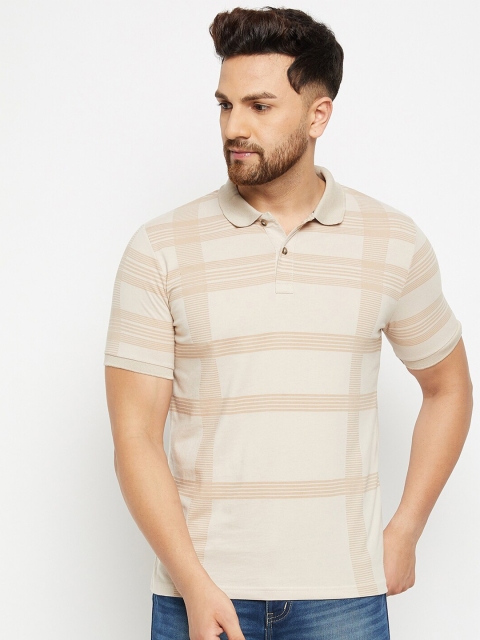 

Austin wood Men Multicoloured Checked Polo Collar T-shirt, Multi