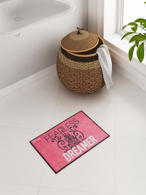 

SPACES Kids Pink Disney Print Rectangular Bath Rug