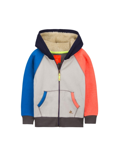 

Cherry Crumble Unisex Kids Multicoloured Colourblocked Hooded Sweatshirt, Multi