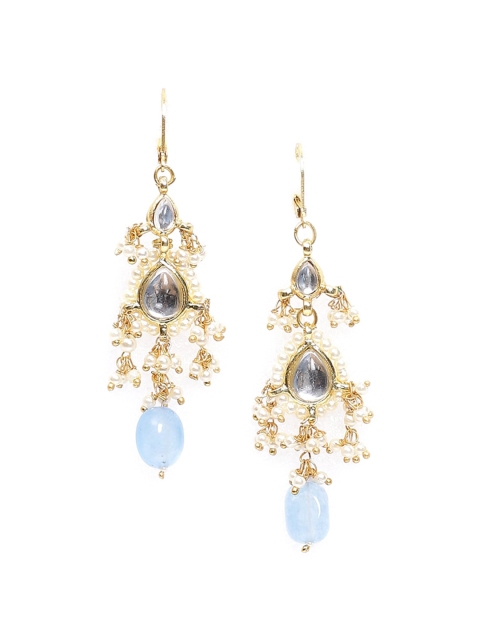 

Biba Gold Plated Blue Contemporary Drop Earrings
