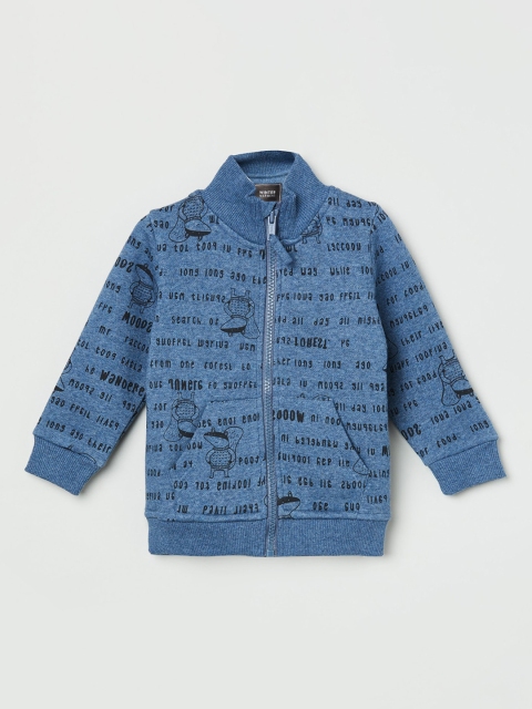 

max Boys Blue Printed Sweatshirt