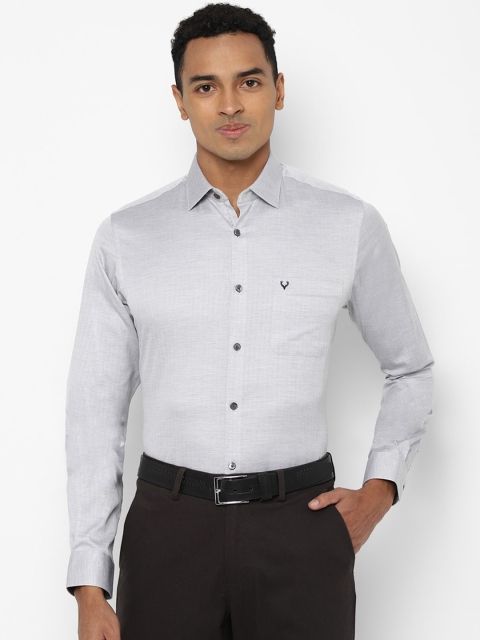 

Allen Solly Men Grey Slim Fit Opaque Formal Shirt