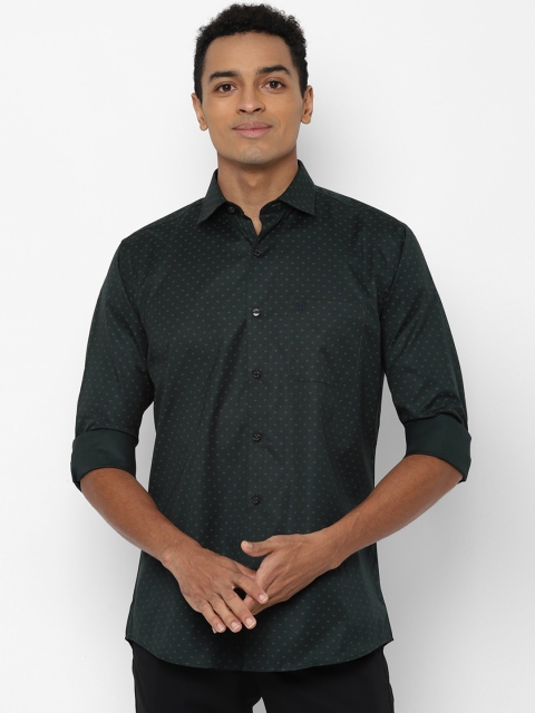 

Allen Solly Men Green Slim Fit Opaque Printed Casual Shirt