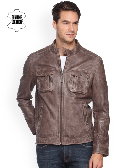 

Teakwood Leathers Brown Leather Jacket