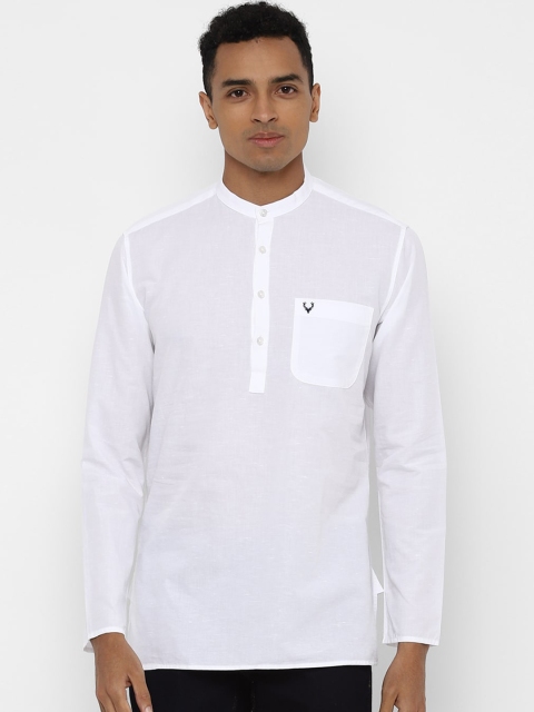 

Allen Solly Men White Slim Fit Opaque Cotton Casual Shirt