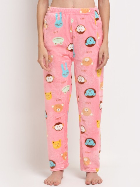 

TAG 7 Women Pink & Blue Printed Lounge Pants